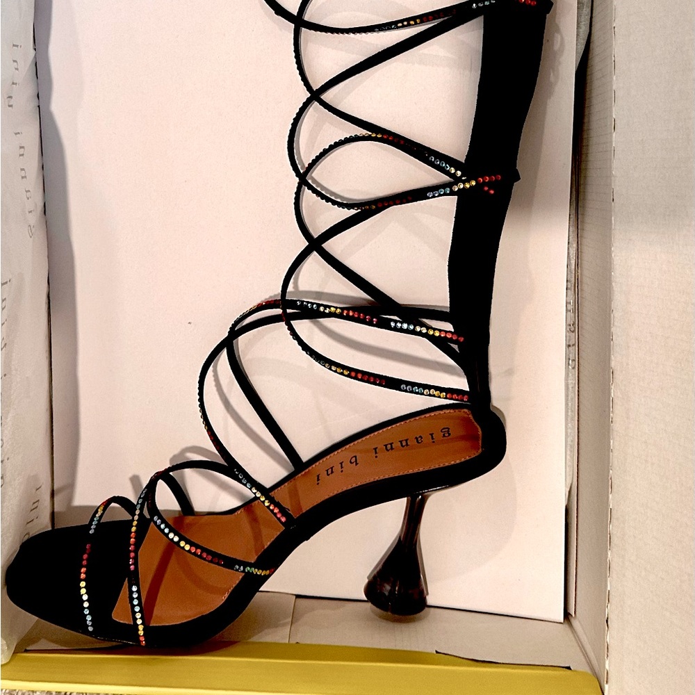 Rhinestone Gladiator heels